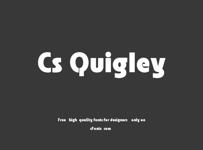 Cs Quigley Font