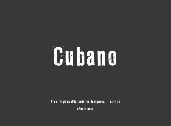 Cubano Font