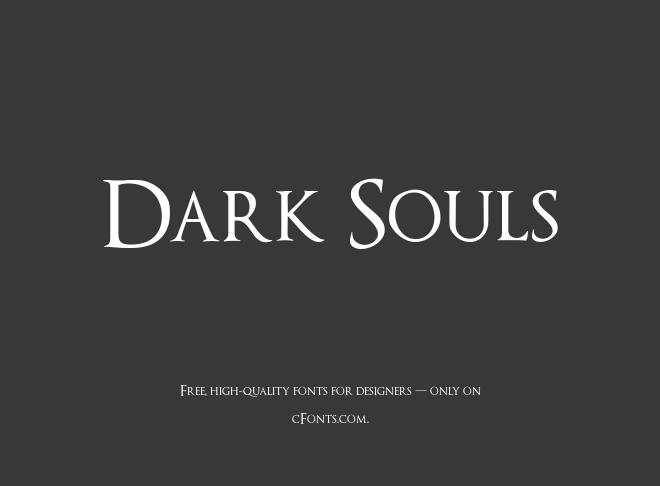 Dark Souls Font