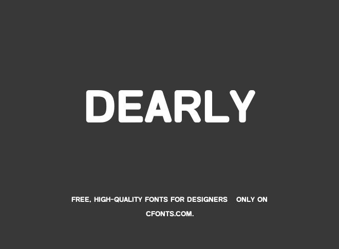 Dearly Font