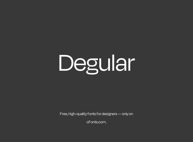 Degular Font