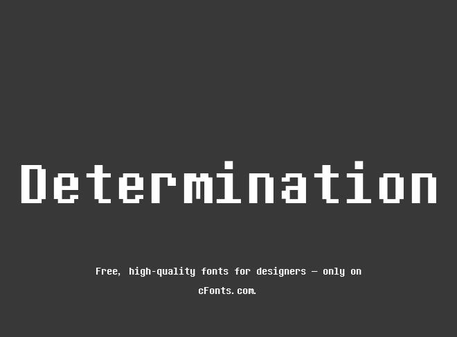 Determination Font