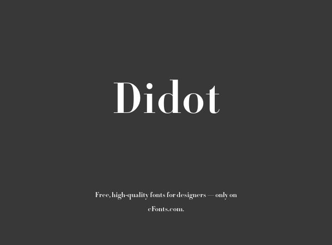 Didot Font