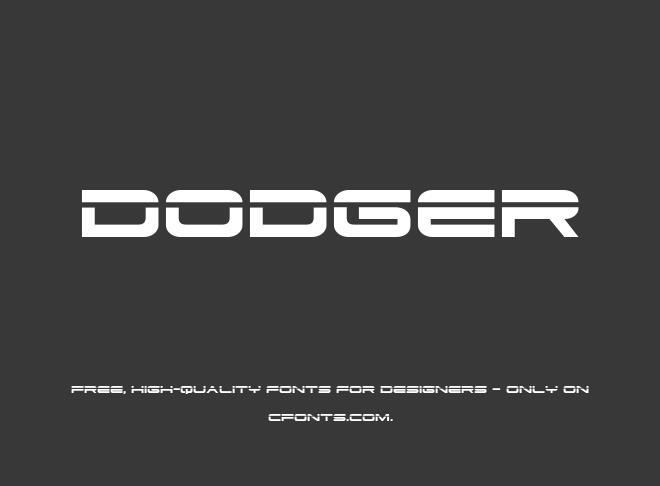 Dodger Font