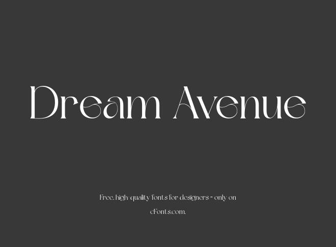 Dream Avenue Font
