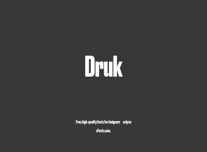 Druk Font