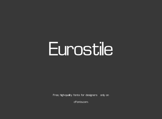 Eurostile Font