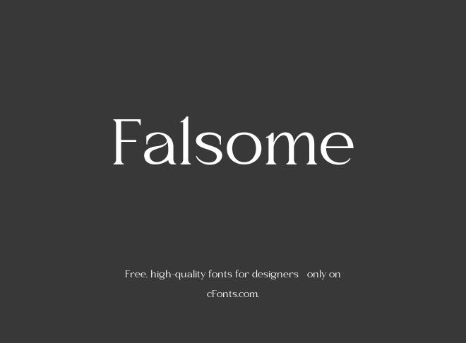 Falsome Font