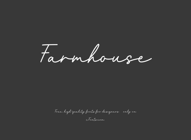 Farmhouse Font