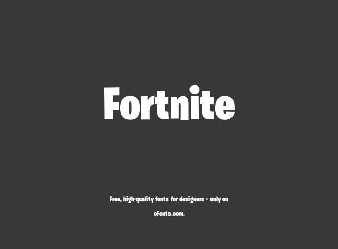 Fortnite Font