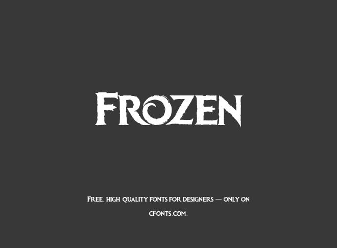 Frozen Font
