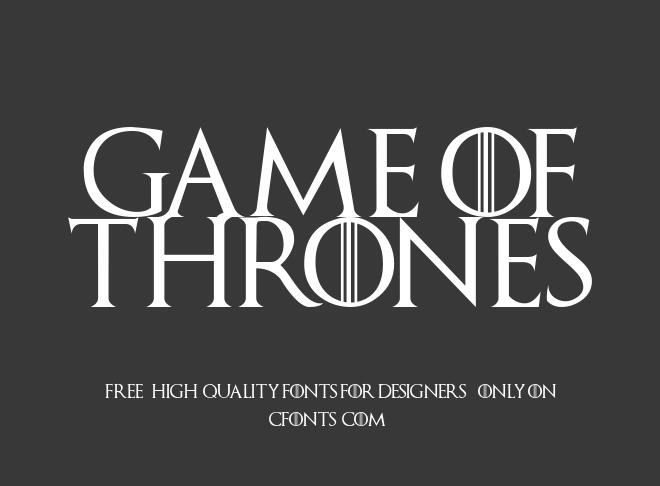 Game Of Thrones Font