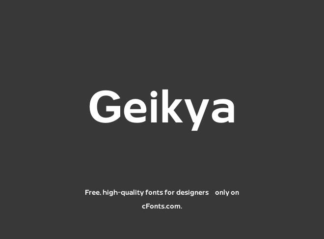 Geikya Font