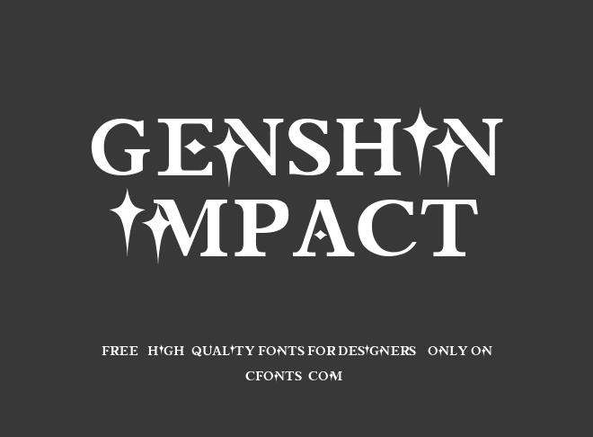 Genshin Impact Font