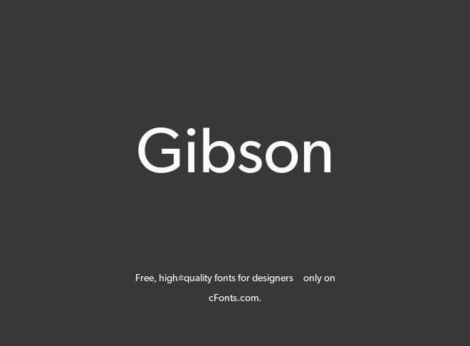 Gibson Font
