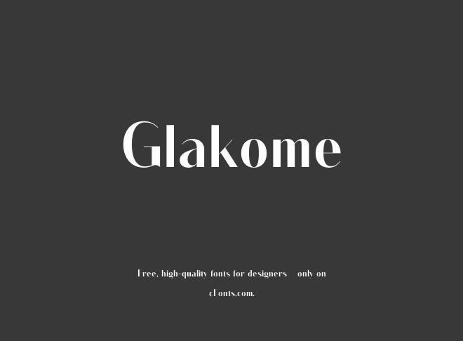 Glakome Font