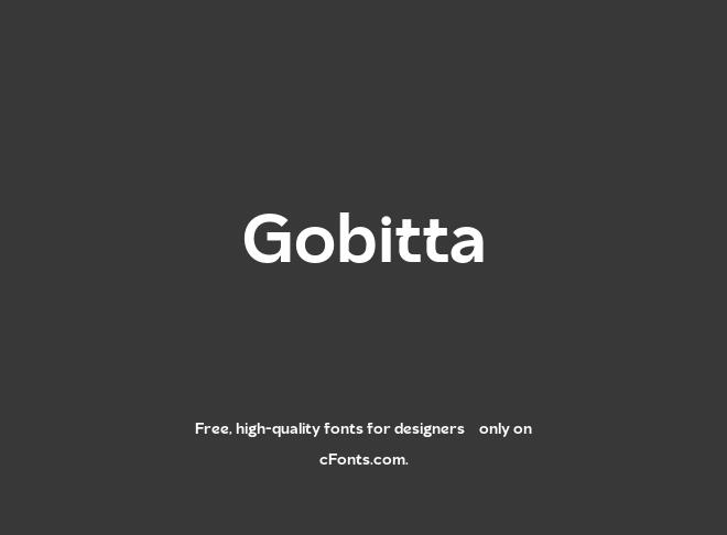 Gobitta Font