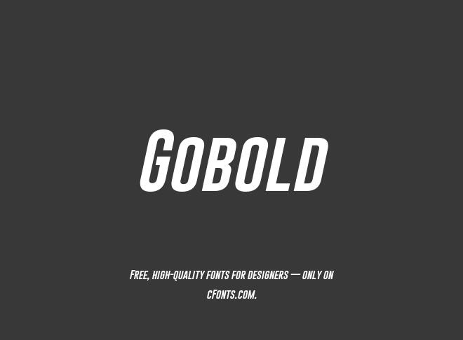 Gobold Font