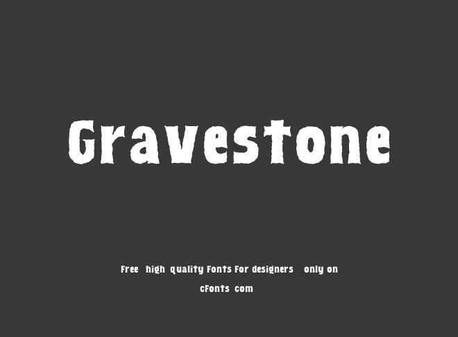 Gravestone Font