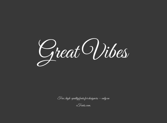 Great Vibes Font