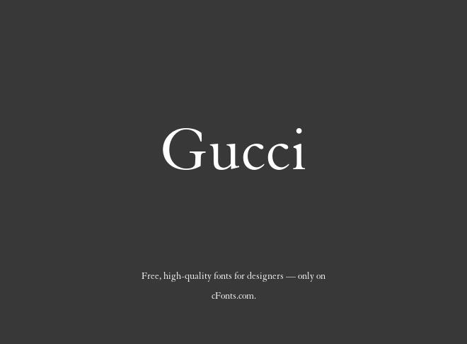 Gucci Font