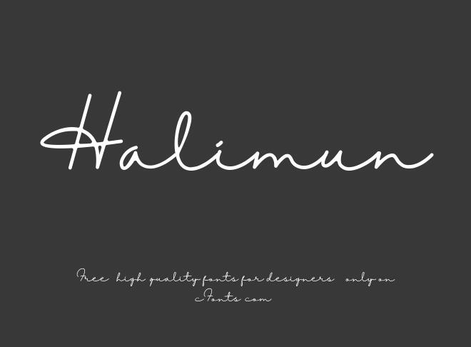 Halimun Font
