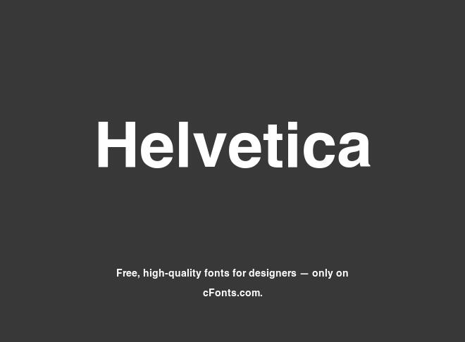 Helvetica Font Family