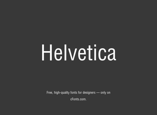 Helvetica Font