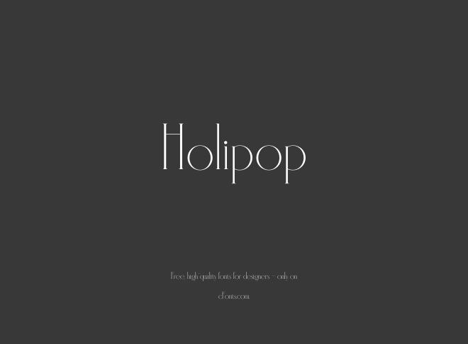 Holipop Font
