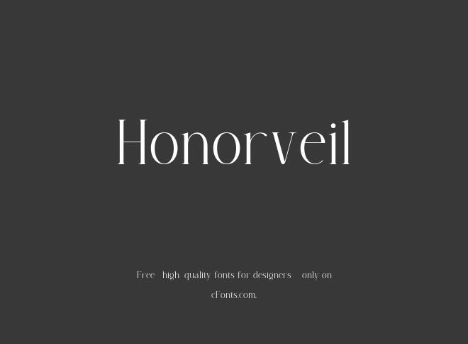 Honorveil Font