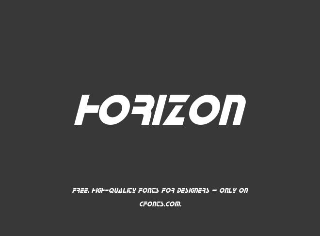 Horizon Font