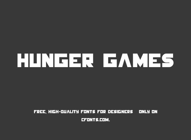 Hunger Games Font