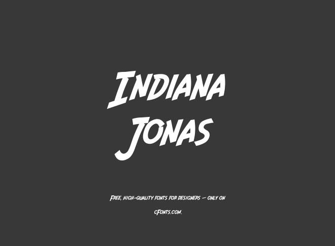 Indiana Jonas Font