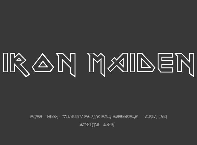 Iron Maiden Font