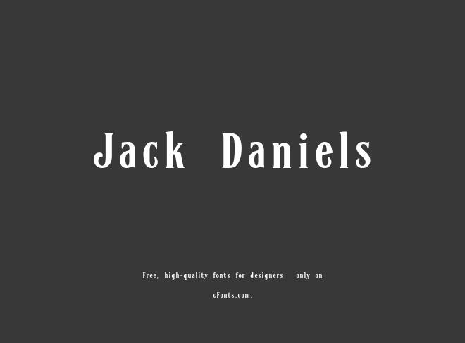 Jack Daniels Font