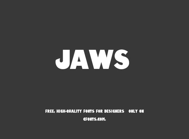 Jaws Font