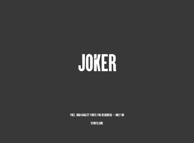 Joker Font