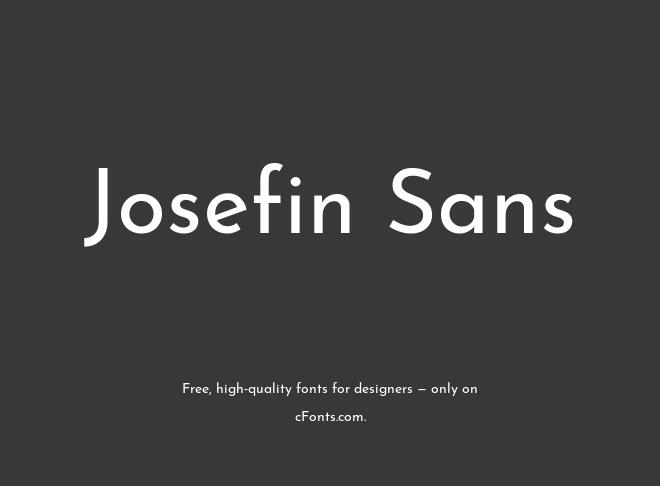 Josefin Sans Font