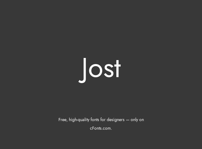 Jost Font