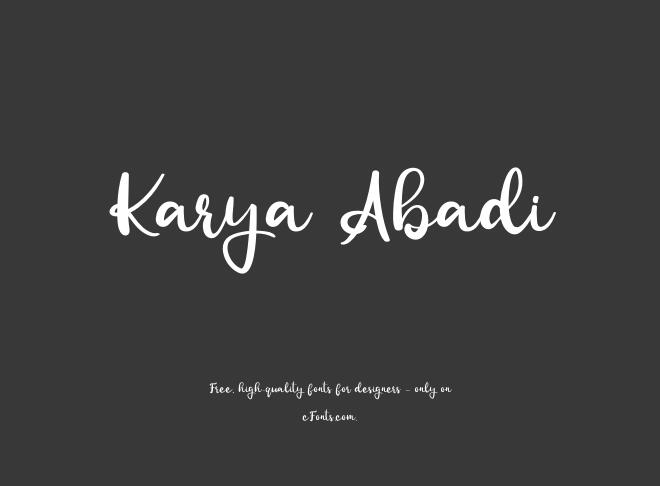 Karya Abadi Font
