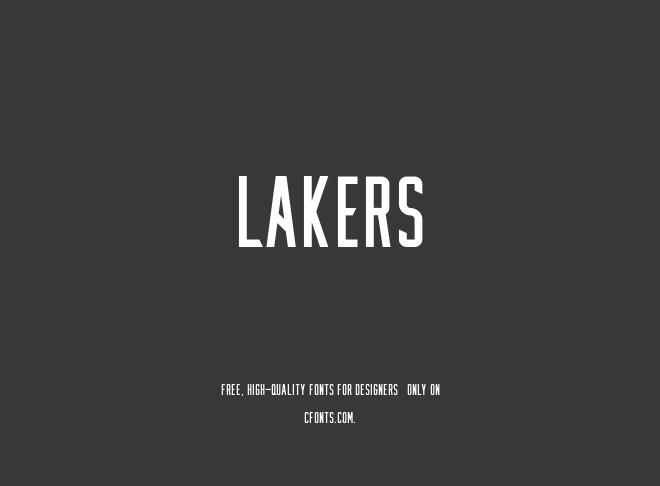 Lakers Font