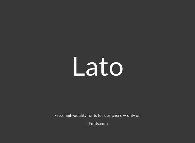 Lato Font