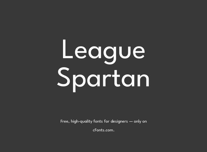 League Spartan Font