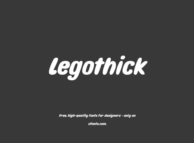 Legothick Font