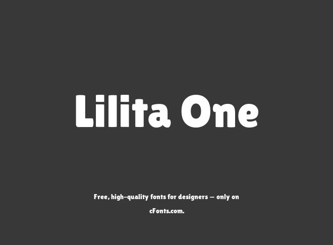 Lilita One Font