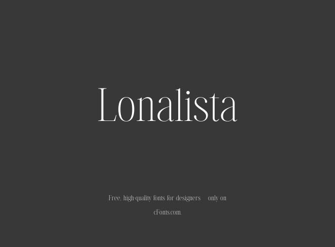 Lonalista Font