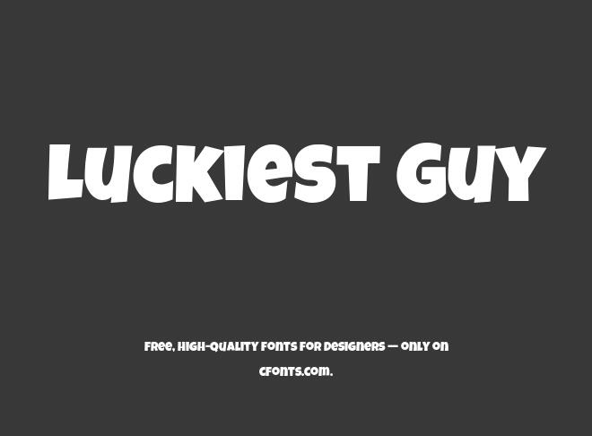 Luckiest Guy Font