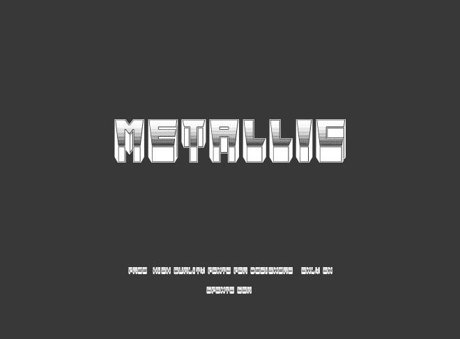 Metallic Font