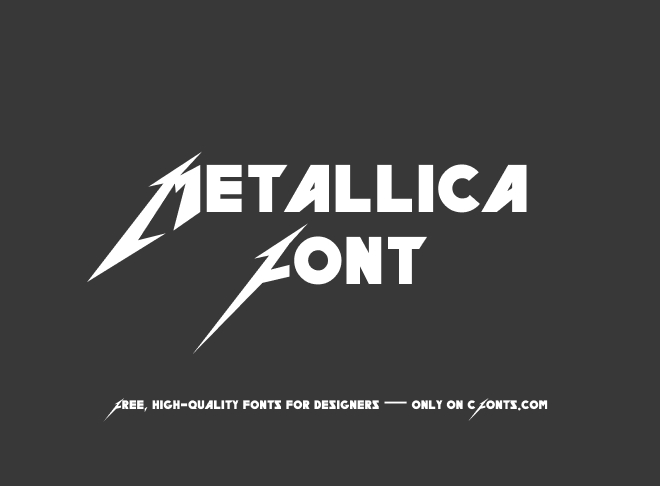 Metallica Font
