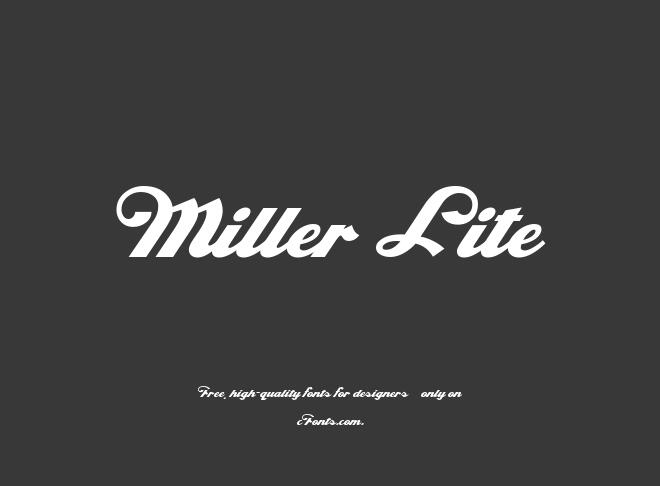 Miller Lite Font